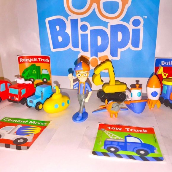 Blippi Figure Set of 14 with 10 Figures and 4 Stickers - Picture 2 of 7